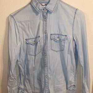 Aeropostale Chambray Button Down Shirt